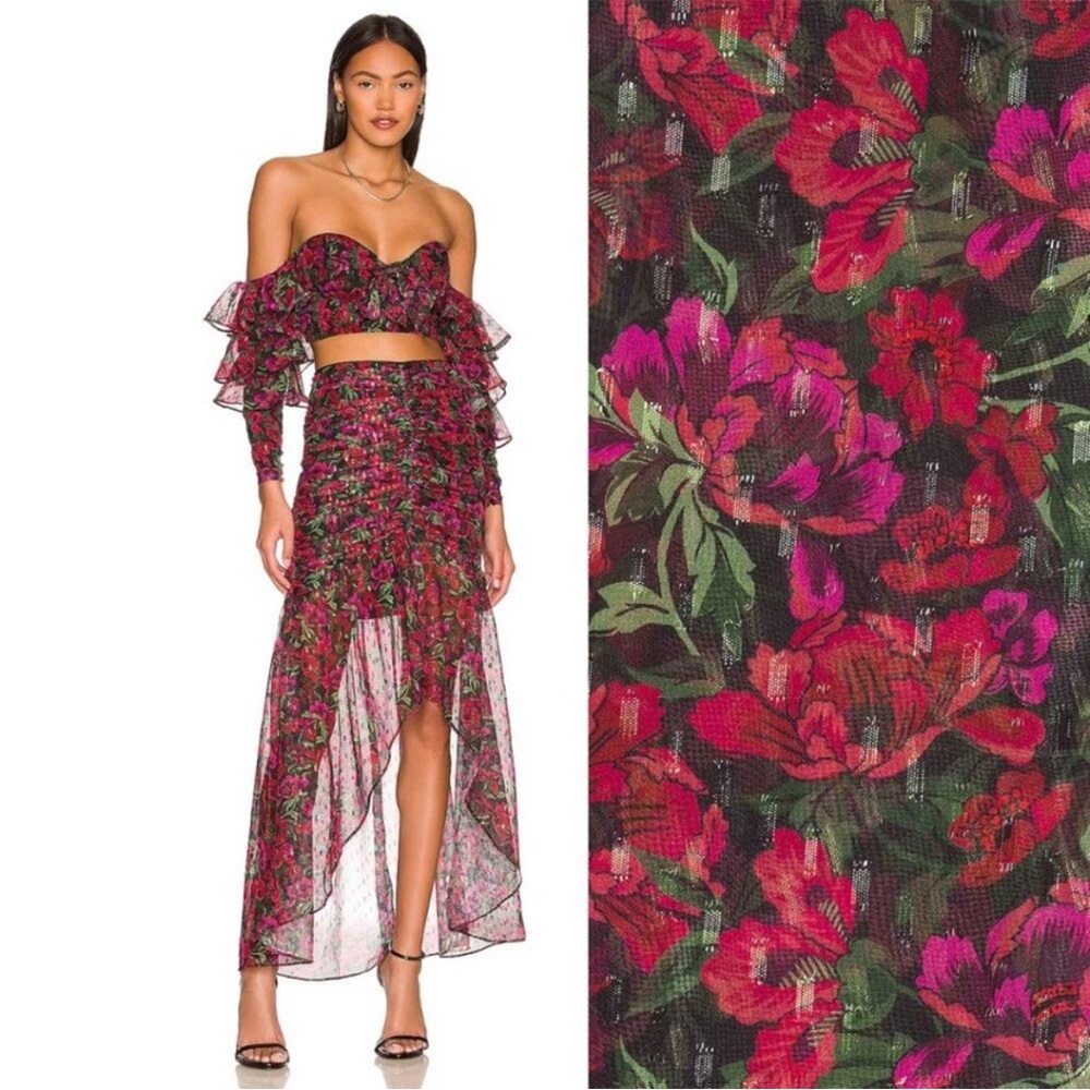 Majorelle Giana Maxi Skirt in Winter Berry NWOT Size XS